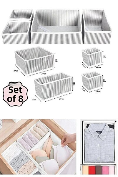 Nisahometeks Σετ συρταριού και ντουλαπιού 8 τεμαχίων Organizer Box