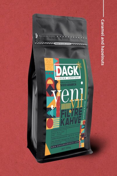 Dagk Filter Coffee Ground New Year Special 200gr (Caramel & Hazelnut Flavored)