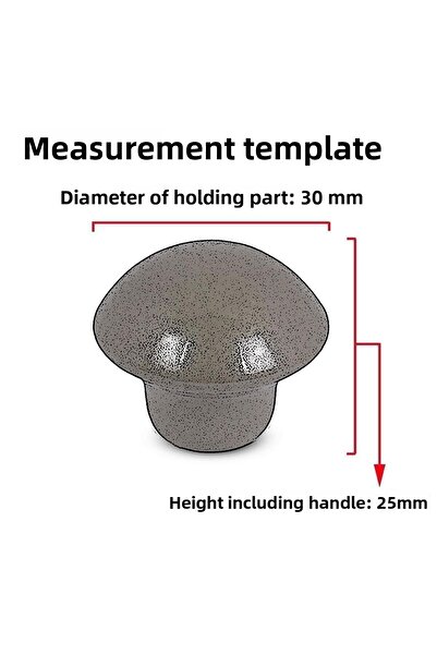 Badem10 Mobilier cu butoane din plută cu puncte, sertar de bucătărie, dulap, mâner, mâner, metal alb, 10 buc.
