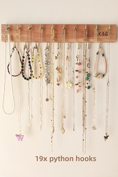 K&G foot rest Umeraș pentru bijuterii și suport pentru chei de perete și cuier și organizator și organizator pentru colier