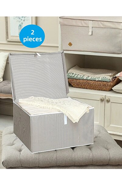 Aksa Home 2pcs Multipurpose Box with Lid Scrap Cabinet Organizer Scrap - Stor...