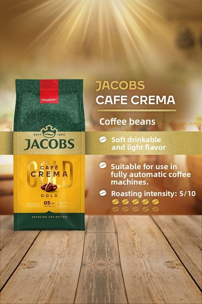 Jacobs Cafe Crema Core Coffee 500Gr X 2 Pieces