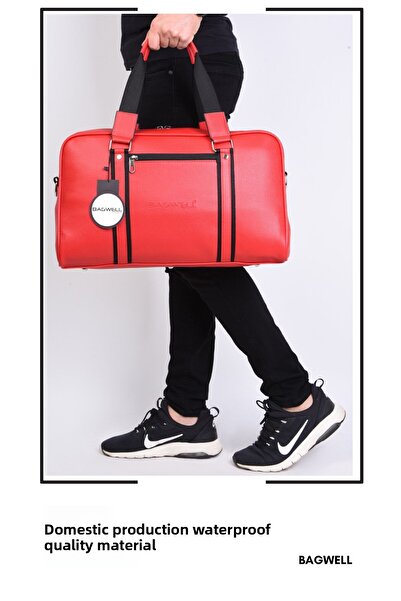 BAGWELL BY ALİ ERCİVAN Vegan Leather Sports Travel Fitness Bag