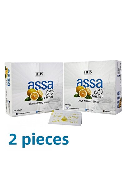 Hhs أسا 60 كيس شاي نباتي بنكهة الليمون 240 جرام