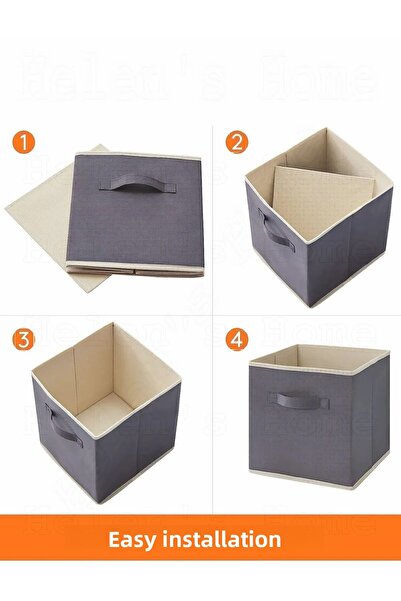 Smyak Under Cabinet Laundry Toy Organizer Storage Box Organizer Without Lid 30x30x30 Cm 1 Piece