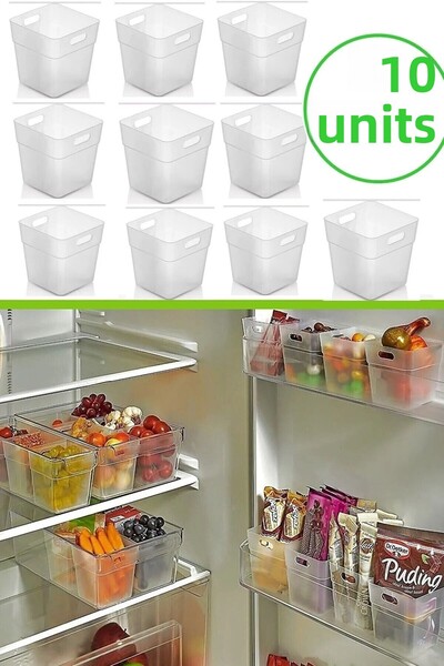 FBZhome 10 Pieces Refrigerator Door Organizer| Refrigerator Organizer and Bat...