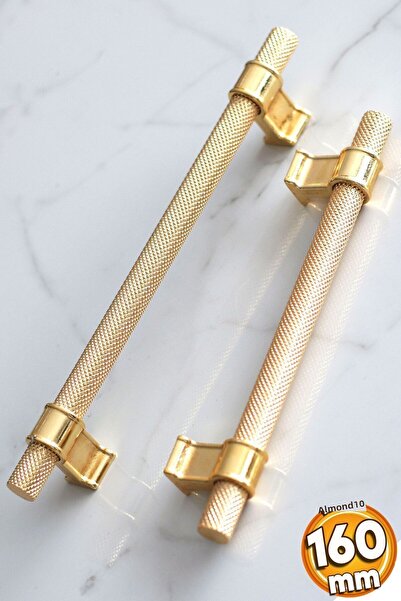 Badem10 Hisar Gold Metal 160 mm Mobilier zimțat Bucătărie Sertar Dulap Dulap ...