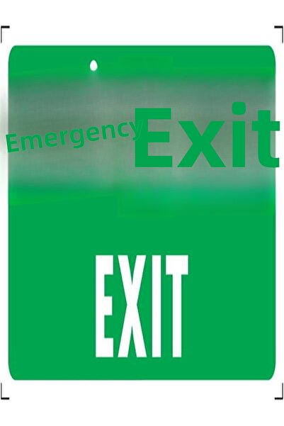 Emek İkaz Levhaları تحذير خروج الطوارئ/تحذير الخروج/لافتة التحذير 12 × 25 ديك...