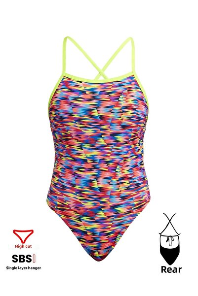 FUNKİTA ملابس سباحة نسائية للتدريب من Funkita TMT Go Gammon مع ربطة خلفية