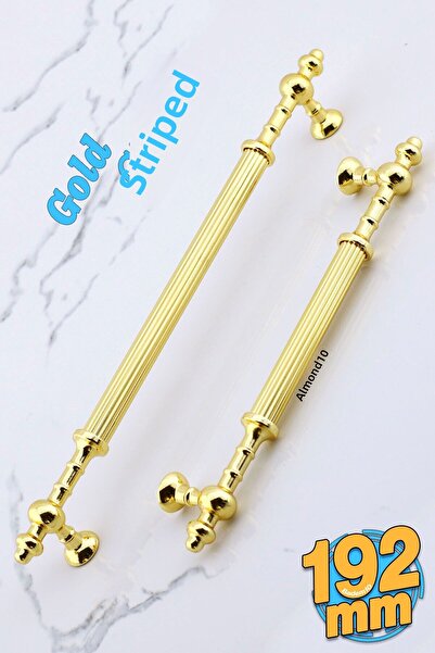 Badem10 Mâner din metal auriu Fate 192 mm- 19,2 cm Mobilier Bucătărie Sertar Dulap Dulap Mânere Mâner Mâner Aur