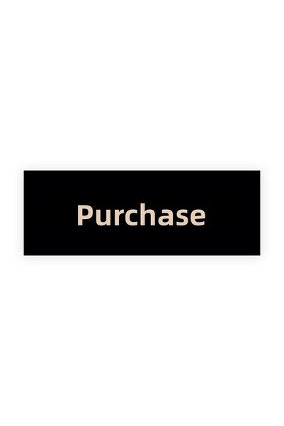Generic Brand Black Wooden Purchase Direction Sign 23X8 cm
