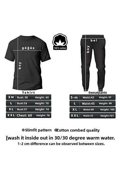 uyguntarz Σετ φόρμας Unisex Chance Printed