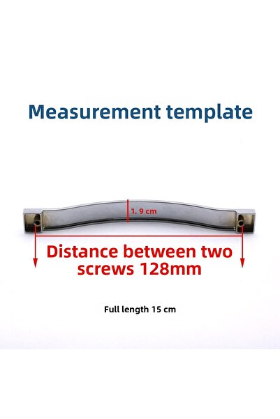 Badem10 Mobilier din metal cromat - 128MM Acacia (mânere pentru sertar și dulap) pentru bucătărie