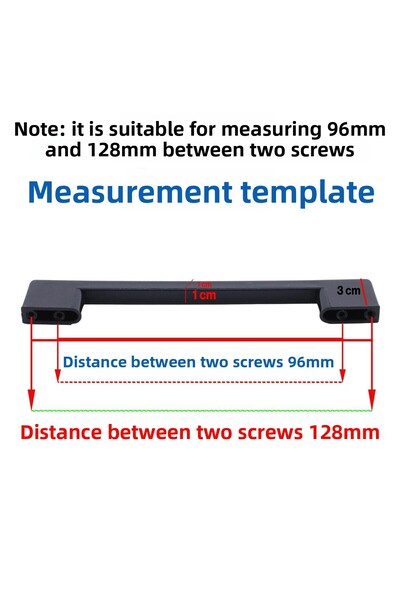 Badem10 (PLASTIC HARD) 20 buc. Pod 128 mm Mobilier negru Sertar de bucătărie Dulap dulap Mâner Mâner