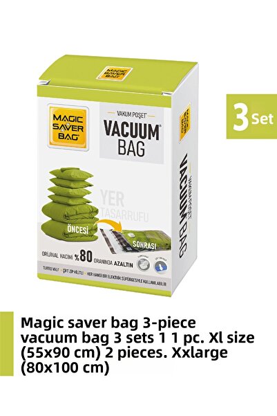 Magic Saver Bag طقم أكياس مكون من 3 قطع