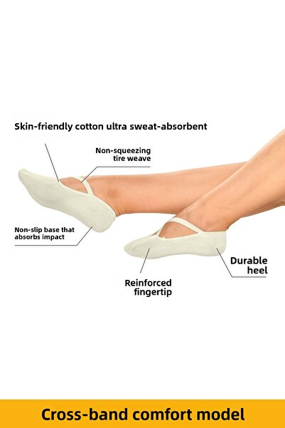 Dore Original Women's 2 Pairs Anti-Slip Sole Pilates Yoga Dance Ballet Plates Anti-Slip Socks - Standard Size