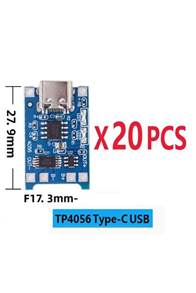 Choice TP4056 Type-C 20 قطعة TP4056 1A 5V بطارية ليثيوم وحدة شحن لوحة USB صغي...