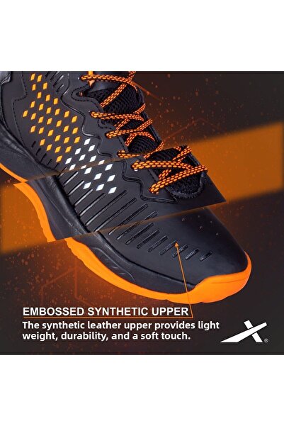 Vector X Cosmic Basketball Shoes | Black/orange | 11 Uk/12 Us/45 Eu | Faux Leather | Durable