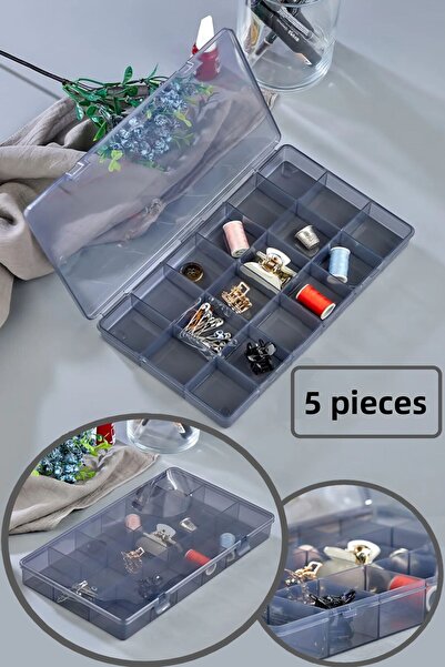 Bayev صندوق تخزين إكسسوارات المجوهرات المميز المكون من 18 حجرة - DDLC-902