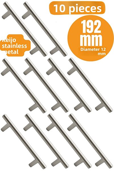 almital mobilya aksesuarları furniture accessories 10 BUC Keijo INOX 192mm Mâ...