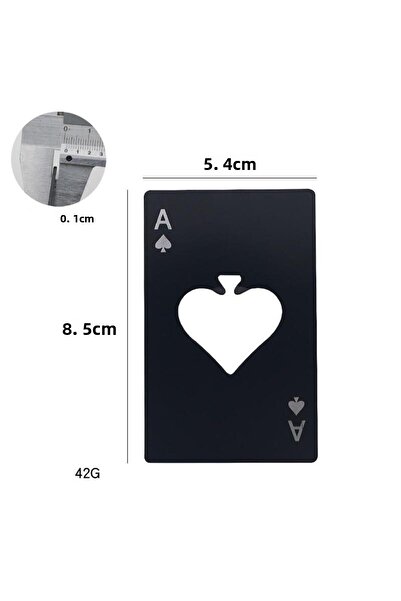 valkyrie Poker Card Match Ace Stainless Steel Bottle Opener