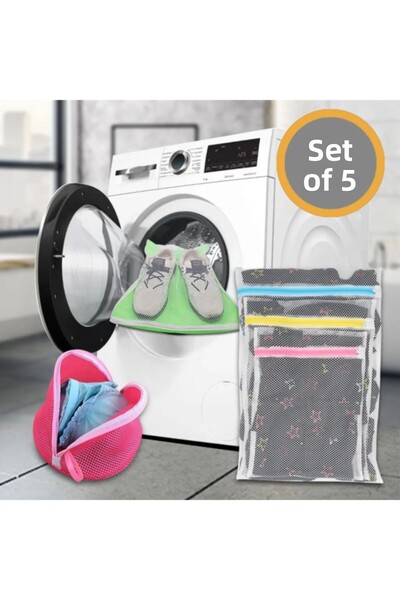 MorPort 5-Piece Laundry Net - Shoes and Underwear