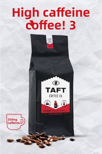 TAFT Coffee Co. قهوة مفلترة عالية الكافيين من تافت 1 كجم (مطحونة بالضغط الفرنسي)