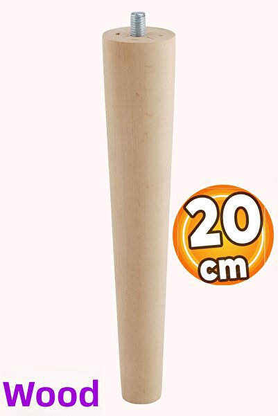 Badem10 Lemn (20 CM) Puf Consolă Unitate TV Picior Picioare cu șurub M8