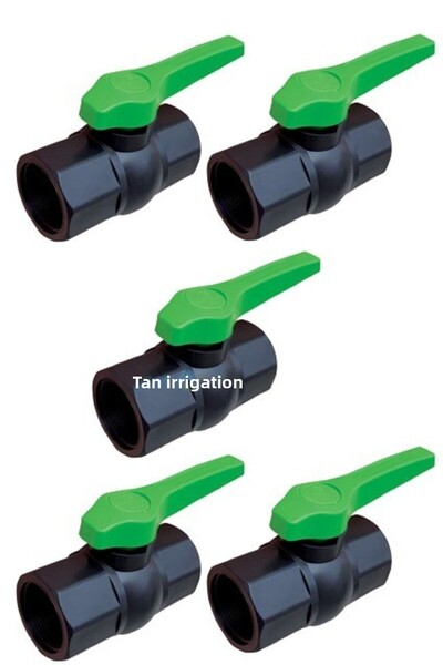 Generic Brand PVC Internal Thread Female Ball Valve 3/4" - 25mm (5 Pieces)