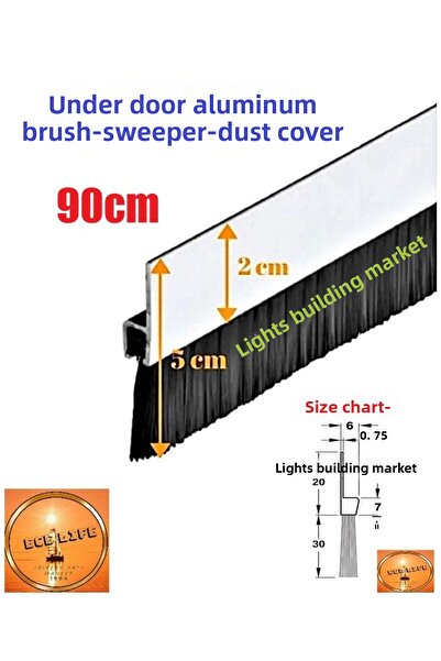 Işıklar Under Door - Aluminum - Brush - Skirting - Dust Cover - 90cm (Pick up Assembly)