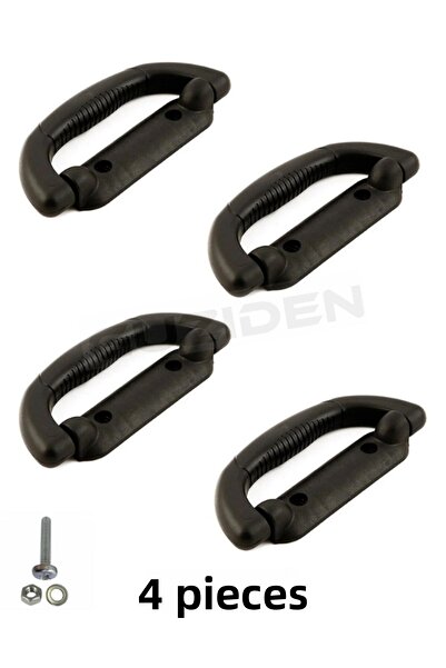 GUZIDEN 4 قطع من مقابض الأمتعة - مقابض الأمتعة القياسية - مع براغي