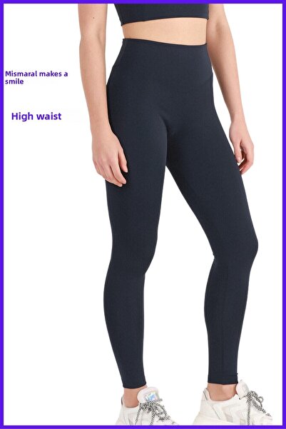 missmaral Γυναικείο κολάν ψηλόμεσο γυμναστήριο πλήρους μήκους Lycra Sports & Outdoor Navy Blue 102101