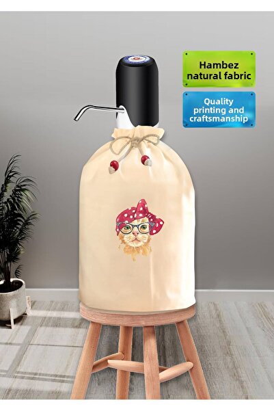 enmalife Cream Bottle Cover Bandana Cat Printed Bottle Bottle Cover