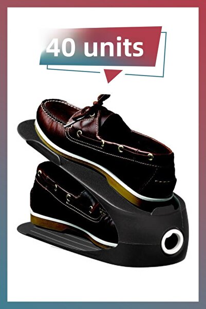 KuzenHome Rampa pentru pantofi de calitate 40 buc Negru - Organizator pentru ...