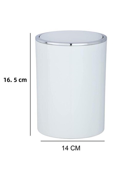Saban 2 bucăți alb, coș de gunoi de 5 litri și 2 litri - model Inca