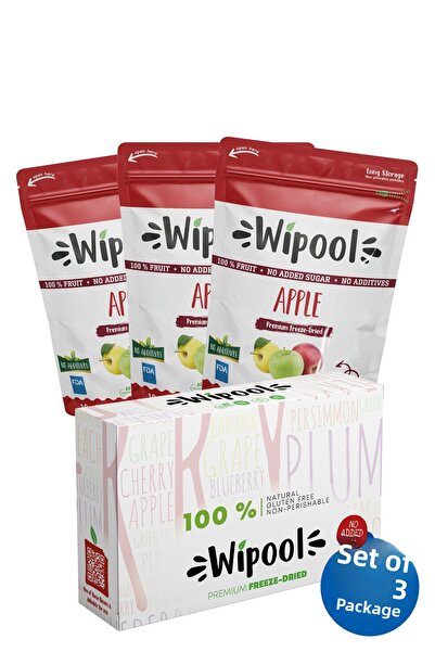 wipool organic discover the healthy life Freeze Dried Apple Chips 3 Pack - Fr...