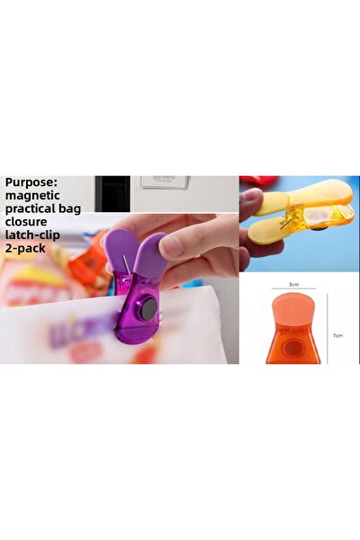 NİVENE Clema magnetică multifuncțională practică pentru închiderea pungilor, ...