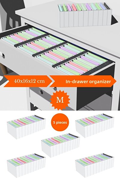 Spartek home textile 5 τεμάχια Λευκό - Μεσαίο 11 Συρτάρι Organizer Organizer ...