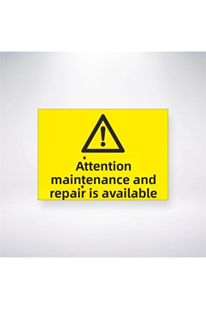 Reysa Tasarım Attention Maintenance and Repair Var Sticker 20X28 cm