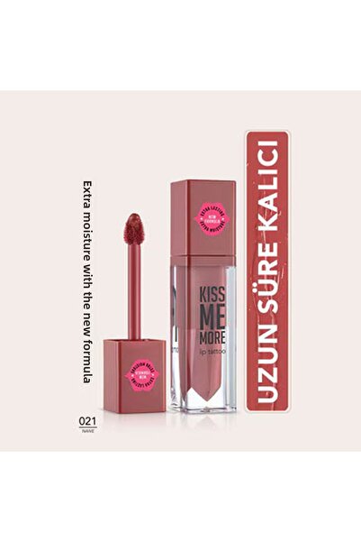 Flormar Dark Peach No:21 Kiss Me More Intense Moisturizing Matte Lipstick