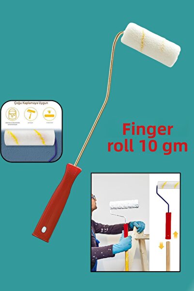 NZB فرشاة دوارة لطلاء الجدران مع مقبض دوار للأصابع، فرشاة طلاء أصابع الساتان،...