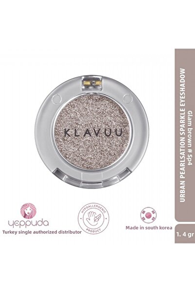 Klavuu ظل عيون مكثف مع مستخلص اللؤلؤ الكوري واللمعان 04 Glam Brown Urban Pear...