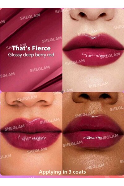 SHEGLAM أحمر شفاه لامع، كيس مرطب عالي اللمعان