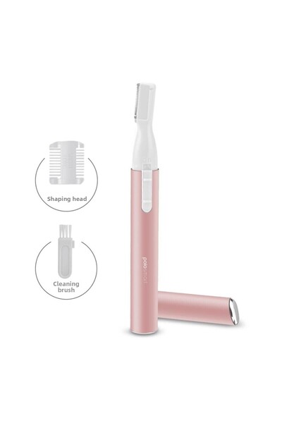 Polosmart جهاز تشذيب الحواجب الإلكتروني Psc17 باللون الذهبي الوردي