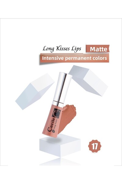 Cecile Lasting Matte Lipstick Long Kisses Lipgloss 17