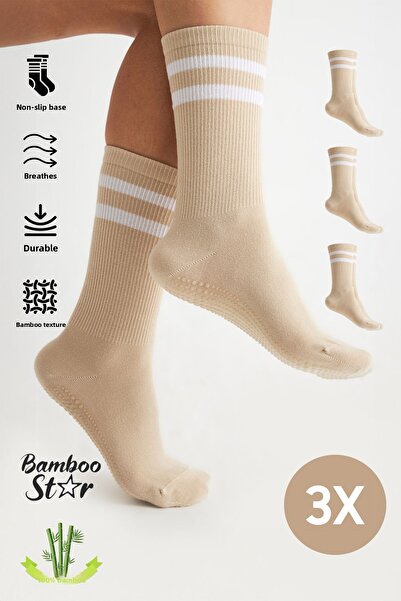 bamboo star Bamboo Γυναικεία Κρέμα Αντιολισθητική Σόλα Σιλικόνης Εκτύπωση Yog...