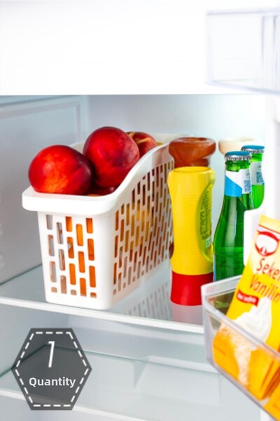 Porsima White Multi-Purpose Refrigerator - Vegetable and Fruit Organizer Basket