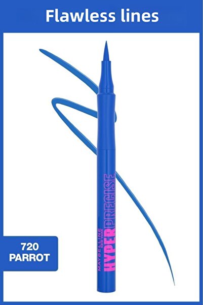 Maybelline New York بطانة سائلة فائقة الدقة طوال اليوم 720 لون أزرق باروائي