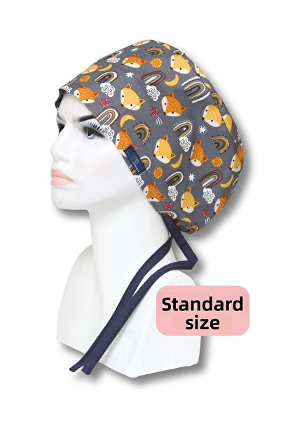 doktorbonem Стандартен размер, модел „Лисица“, антрацит, хирургическа шапка, ...