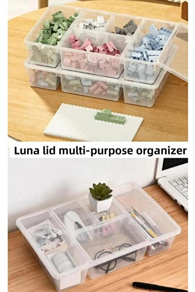 Bayev 3 Pieces Toy Organizer Set - 2 Pieces Luna 1 Piece 18 Compartments Bead Organizer